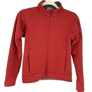 Salomon Full Zip Jacket Fleece Lined XS Red